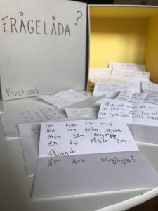 sexualundervisning och frågelåda på högstadiet